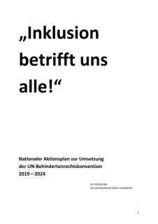 „Inklusion betrifft uns alle!“