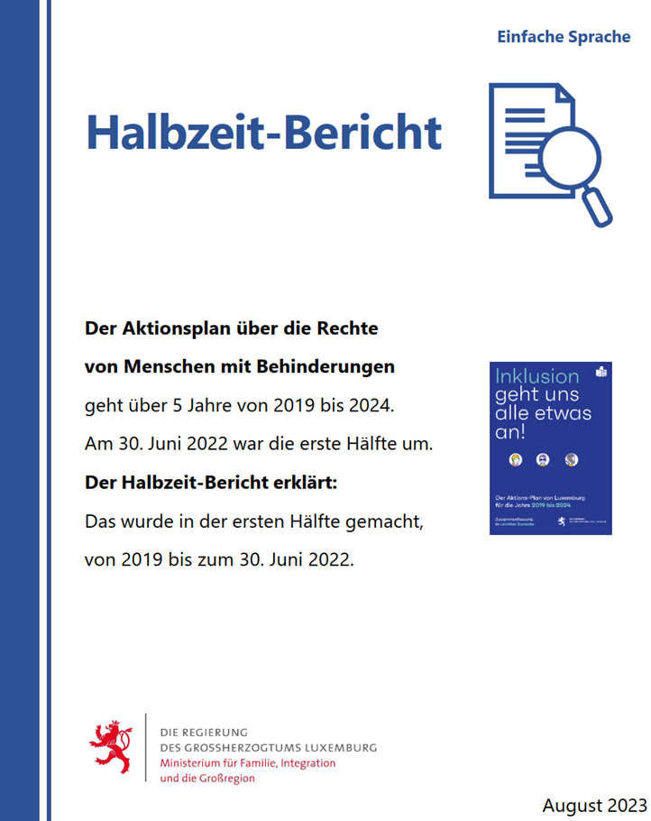 Couverture Halbzeit-Bericht  (Pdf, 970 KB)