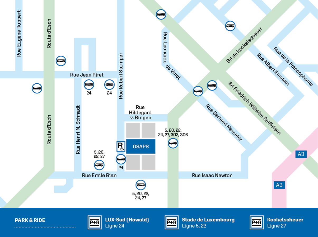 Carte routière OSAPS