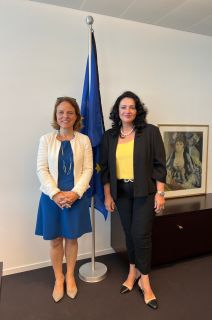 Ministerin Corinne Cahen und EU-Kommissarin für Gleichstellung Helena Dalli