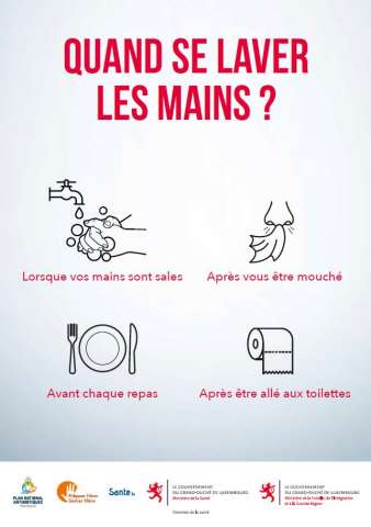 Quand se laver les mains?